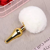 Furry bunny tail butt plug